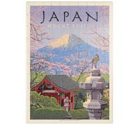 MyPuzzle Japón: Monte Fuji, Póster De Época - Premium 100 Piezas Puzzles - Colección Especial MyPuzzle de Anderson Design Group