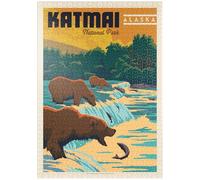 MyPuzzle Katmai National Park: Osos De Alaska Pescando En Brooks Falls - Premium 1000 Piezas Puzzles - Colección Especial MyPuzzle de Anderson Design Group