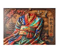 MyPuzzle Kimono Japonés: Elegancia En Madera - Premium 1000 Piezas Puzzles - Colección Especial MyPuzzle de Havana Puzzle Company