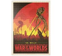 MyPuzzle La Guerra De Los Mundos: H.G. Wells, Póster De Época - Premium 500 Piezas Puzzles - Colección Especial MyPuzzle de Anderson Design Group