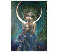MyPuzzle La Luna - Jasmine Becket-Griffith - Premium 500 Piezas Puzzles - Colección Especial MyPuzzle de Tate & Co Puzzles