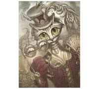 MyPuzzle Lady Steam Gato Steampunk - Jeff Haynie - Premium 500 Piezas Puzzles - Colección Especial MyPuzzle de Tate & Co Puzzles