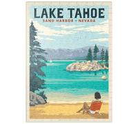 MyPuzzle Lago Tahoe: Tomar El Sol En Sand Harbor - Premium 200 Piezas Puzzles - Colección Especial MyPuzzle de Anderson Design Group