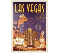 MyPuzzle Las Vegas: Viva Vintage Vegas, Vintage Poster - Premium 1000 Piezas Puzzles - Colección Especial MyPuzzle de Anderson Design Group