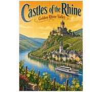 MyPuzzle Los Castillos del Valle del Rin: Esplendor Dorado - Premium 1000 Piezas Puzzles - Colección Especial MyPuzzle de Havana Puzzle Company