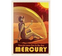 MyPuzzle Mercurio: Fun In The Sun, Cartel Vintage - Premium 1000 Piezas Puzzles - Colección Especial MyPuzzle de Anderson Design Group