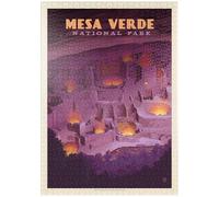 MyPuzzle Mesa Verde National Park: Puesta De Sol, Póster Vintage - Premium 1000 Piezas Puzzles - Colección Especial MyPuzzle de Anderson Design Group