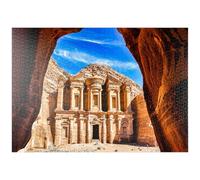 MyPuzzle Monasterio De Ad Deir En La Antigua Ciudad De Petra, Jordania - Premium 1000 Piezas Puzzles - Colección Especial MyPuzzle de Puzzle Galaxy