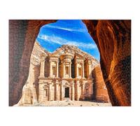 MyPuzzle Monasterio De Ad Deir En La Antigua Ciudad De Petra, Jordania - Premium 500 Piezas Puzzles - Colección Especial MyPuzzle de Puzzle Galaxy