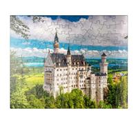 MyPuzzle Neuschwanstein Castle On A Summer Day in Germany - Rompecabezas prémium de 100 piezas para adultos
