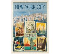 MyPuzzle New York City: Multi-Image Collage Print, Vintage Poster - Premium 1000 Piezas Puzzles - Colección Especial MyPuzzle de Anderson Design Group