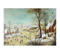 MyPuzzle Paisaje Invernal con Patinadores Y Una Trampa para Pájaros, 1565, De Pieter Bruegel El Viejo - Premium 500 Piezas Puzzles - Colección Especial MyPuzzle de Æpyornis