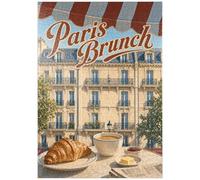 MyPuzzle París, Café, Brunch, Croissant, Café - Premium 1000 Piezas Puzzles - Colección Especial MyPuzzle de Havana Puzzle Company