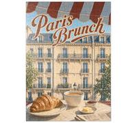 MyPuzzle París, Café, Brunch, Croissant, Café - Premium 500 Piezas Puzzles - Colección Especial MyPuzzle de Havana Puzzle Company