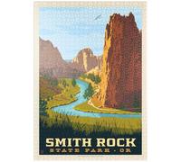 MyPuzzle Parque Estatal De Smith Rock, Oregón - Premium 1000 Piezas Puzzles - Colección Especial MyPuzzle de Anderson Design Group