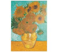 MyPuzzle Piatnik: Girasoles, Vincent Van Gogh - Premium 100 Piezas Puzzles - Colección Especial MyPuzzle de Piatnik
