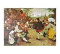 MyPuzzle Piatnik: La Danza Campesina, Pieter Bruegel El Viejo - Premium 500 Piezas Puzzles - Colección Especial MyPuzzle de Piatnik