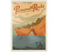 MyPuzzle Pictured Rocks, MI: Lago Superior - Premium 1000 Piezas Puzzles - Colección Especial MyPuzzle de Anderson Design Group