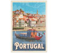 MyPuzzle Portugal: Distrito De Oporto, Cartel Vintage - Premium 100 Piezas Puzzles - Colección Especial MyPuzzle de Anderson Design Group