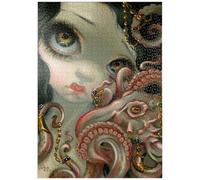MyPuzzle Pulpo Enjoyado - Jasmine Becket-Griffith - Premium 1000 Piezas Puzzles - Colección Especial MyPuzzle de Tate & Co Puzzles