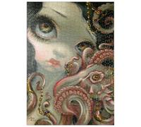 MyPuzzle Pulpo Enjoyado - Jasmine Becket-Griffith - Premium 500 Piezas Puzzles - Colección Especial MyPuzzle de Tate & Co Puzzles