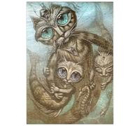 MyPuzzle PurrMaid Gato Sirena - Jeff Haynie - Premium 500 Piezas Puzzles - Colección Especial MyPuzzle de Tate & Co Puzzles