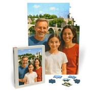 MyPuzzle Puzzle Personalizado con tu Propia Imagen - 1000/500/200/100 Piezas: CREA tu Puzzle fotográfico Individual para cumpleaños, Día de la Madre, San Valentín y Bodas - 100 Piezas (Vertical).