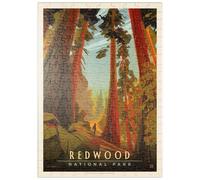 MyPuzzle Redwood National Park: Whispering Wind, Póster Vintage - Premium 200 Piezas Puzzles - Colección Especial MyPuzzle de Anderson Design Group