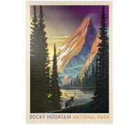 MyPuzzle Rocky Mountain National Park: Pyramid Peak, Póster De Época - Premium 1000 Piezas Puzzles - Colección Especial MyPuzzle de Anderson Design Group