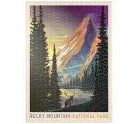 MyPuzzle Rocky Mountain National Park: Pyramid Peak, Póster De Época - Premium 500 Piezas Puzzles - Colección Especial MyPuzzle de Anderson Design Group