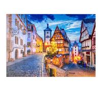MyPuzzle Rothenburg OB Der Tauber De Noche, Ruta Romántica En Baviera, Alemania - Premium 100 Piezas Puzzles - Colección Especial MyPuzzle de Puzzle Galaxy