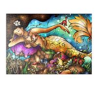 MyPuzzle Sirena Mer De lis - Mandie Manzano - Premium 500 Piezas Puzzles - Colección Especial MyPuzzle de Tate & Co Puzzles
