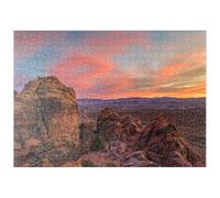 MyPuzzle Snow Canyon Red Rocks Al Atardecer, Utah - Premium 500 Piezas Puzzles - Colección Especial MyPuzzle de Puzzle Galaxy