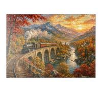 MyPuzzle Teleférico A Través del Valle Otoñal - Premium 100 Piezas Puzzles - Colección Especial MyPuzzle de Havana Puzzle Company