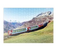 MyPuzzle Tren Panorámico En Andermatt, Uri, Suiza - Premium 200 Piezas Puzzles - Colección Especial MyPuzzle de Puzzle Galaxy