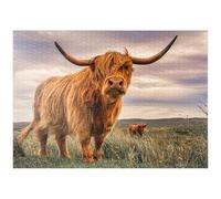 MyPuzzle Vacas De Las Highlands En La Costa Norte De Escocia - Premium 1000 Piezas Puzzles - Colección Especial MyPuzzle de Puzzle Galaxy