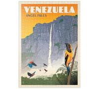 MyPuzzle Venezuela: Salto Ángel, Cartel Vintage - Premium 500 Piezas Puzzles - Colección Especial MyPuzzle de Anderson Design Group