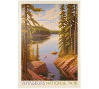 MyPuzzle Voyageurs National Park: Quiet Bay, Cartel De Época - Premium 1000 Piezas Puzzles - Colección Especial MyPuzzle de Anderson Design Group