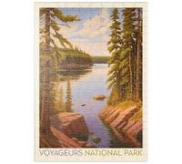 MyPuzzle Voyageurs National Park: Quiet Bay, Cartel De Época - Premium 200 Piezas Puzzles - Colección Especial MyPuzzle de Anderson Design Group