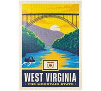 MyPuzzle West Virginia: The Mountain State - Premium 1000 Piezas Puzzles - Colección Especial MyPuzzle de Anderson Design Group