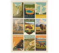 MyPuzzle Yellowstone National Park: 150th Anniversary Commemorative Print, Vintage Poster - Premium 1000 Piezas Puzzles - Colección Especial MyPuzzle de Anderson Design Group