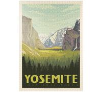 MyPuzzle Yosemite National Park: Vista del Valle con El Capitán Y Bridalveil Fall - Premium 1000 Piezas Puzzles - Colección Especial MyPuzzle de Anderson Design Group