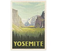 MyPuzzle Yosemite National Park: Vista del Valle con El Capitán Y Bridalveil Fall - Premium 500 Piezas Puzzles - Colección Especial MyPuzzle de Anderson Design Group