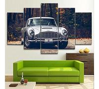Myrdsio Artwork The Picture Canvas Print Wall Art Painting Home Decor 5 Piece Sports Car Print Art Print Images Modern Home Decoration Wallpaper Framed