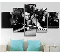 Myrdsio The Hustler Paul Newman Pool 5 Piezas Lienzo Pared Arte Cartel impresión decoración del hogar