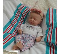 MYREBABY Muñecas de bebé Reborn para niñas, muñeca recién nacida de silicona completa de 12 pulgadas, muñecas de bebé de la vida real con ropa y accesorios de alimentación para niños a partir de 3