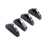 MYRFCSA 4 Piezas Alerón Trasero para Coche, para Opel Crossland 2020-2024+ Difusor Trasero en Forma de Aleta de Tiburón Protector Decorativo del Chasis,D