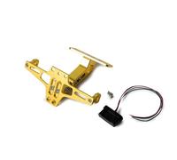 MYRFCSA Soporte Matrícula de Motocicleta, para BMW GS R1200-R1250 Marco matrícula Ajustable Kit eliminador Guardabarros Motocicleta con luz LED,F