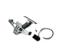 MYRFCSA Soporte Matrícula de Motocicleta, para Ducati Diavel V4 2023 Marco matrícula Ajustable Kit eliminador Guardabarros Motocicleta con luz LED,E