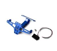 MYRFCSA Soporte Matrícula de Motocicleta, para Ha-rley Davidson Dyna Fat Bob 2008-2017 Marco matrícula Ajustable Kit eliminador Guardabarros Motocicleta con luz LED,G